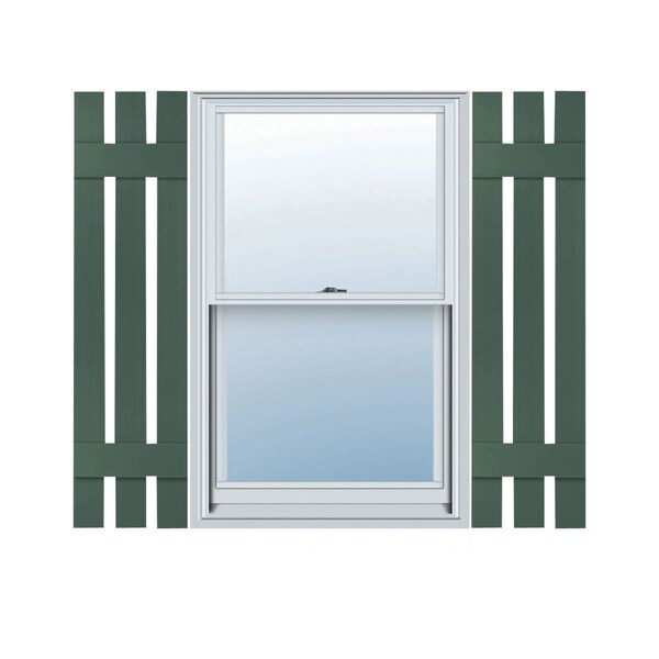 Ekena Millwork Lifetime Vinyl, TailorMade 3 Board Spaced (2 Batten), Board-n-Batten, Shutter Loks, LS3C12X04600FG, PR LS3C12X04600FG - main